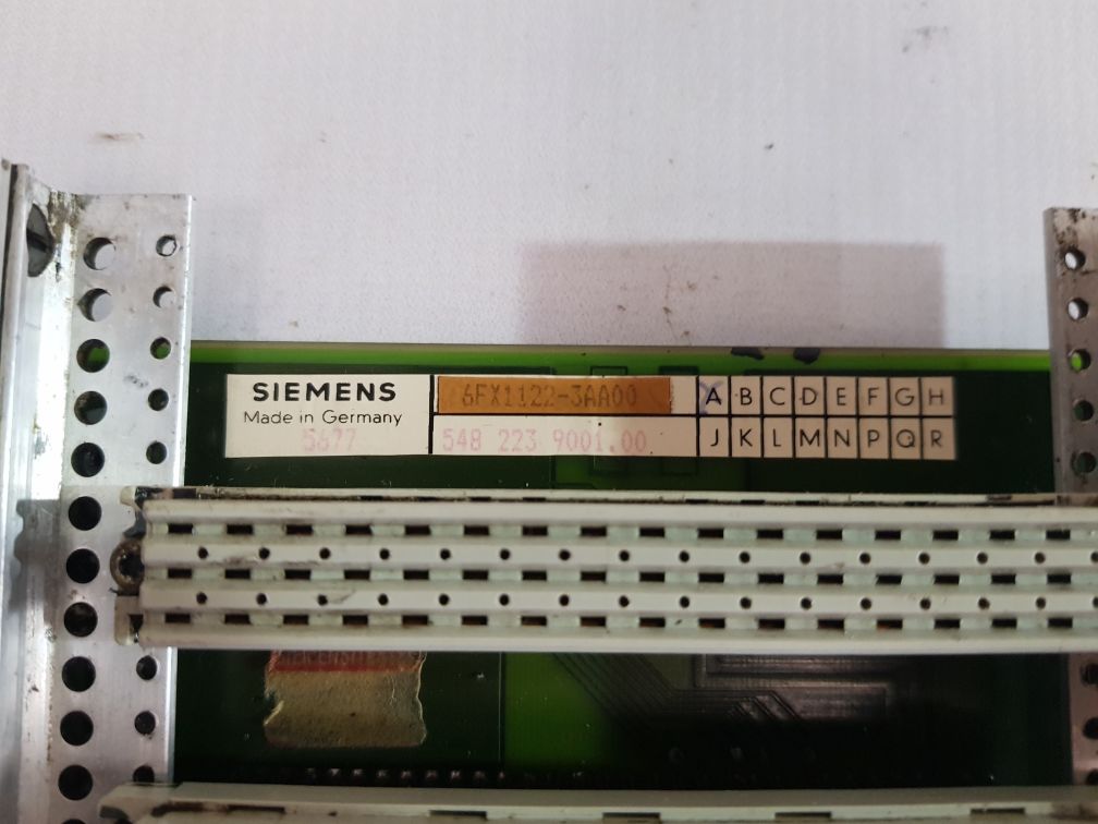 Siemens 6Fx1122-3Aa00 Bus Slot Backplane