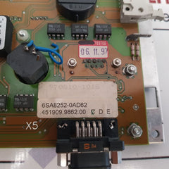 Siemens 6Sa8252-0Ad62 Interface Module Display Unit Board
