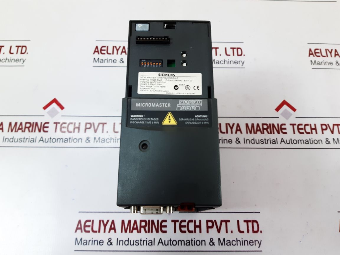 Siemens 6Se6420-2Ab17-5Aa1 Inverter 0.75Kw