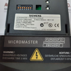 Siemens 6Se6420-2Ab17-5Aa1 Inverter 0.75Kw