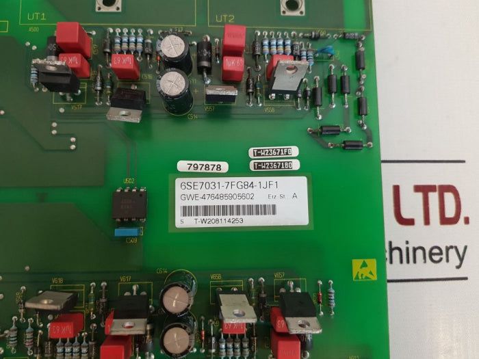 Siemens 6Se7031-7Fg84-1Jf1 Power Supply Board