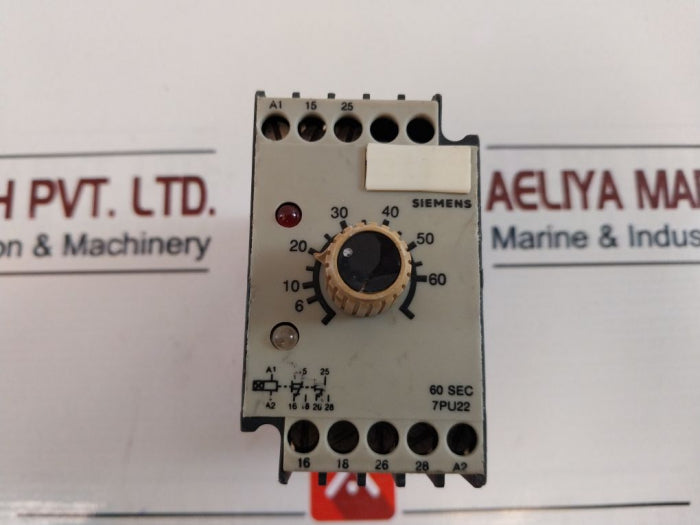 Siemens 7Pu22 Time Relay 60 Sec