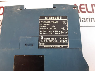Siemens 7Pu6220-7Nn20 Time Relay Ac 220/240V 50/60Hz