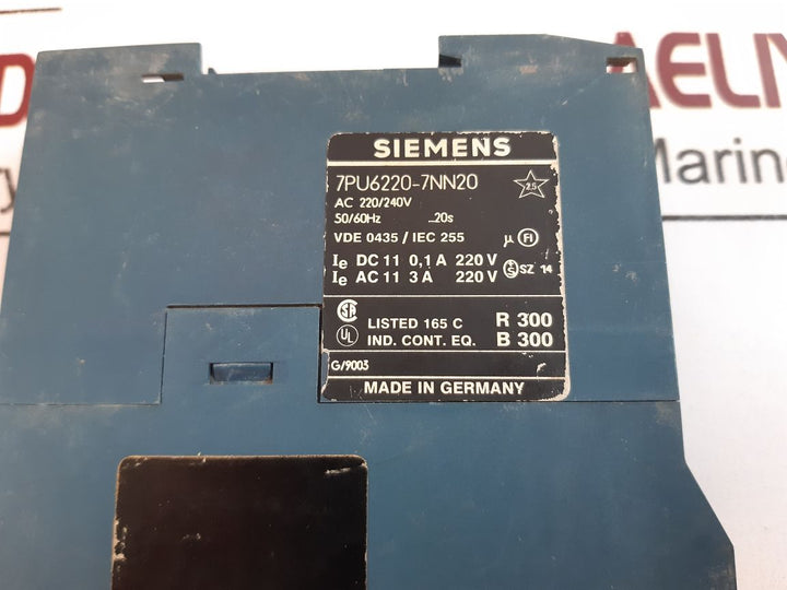 Siemens 7Pu6220-7Nn20 Time Relay Ac 220/240V 50/60Hz