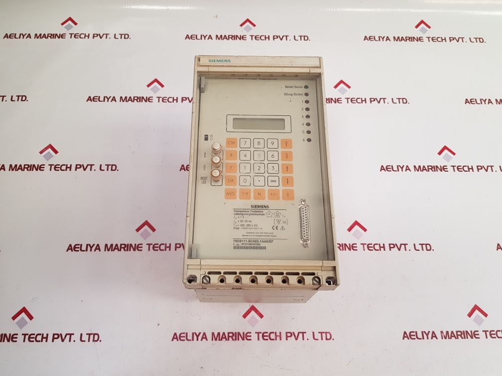 Siemens 7Sd5111-5Ca02-1Aa0/Ef Comparison Protection Relay