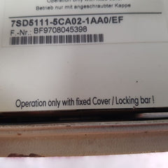 Siemens 7Sd5111-5Ca02-1Aa0/Ef Comparison Protection Module