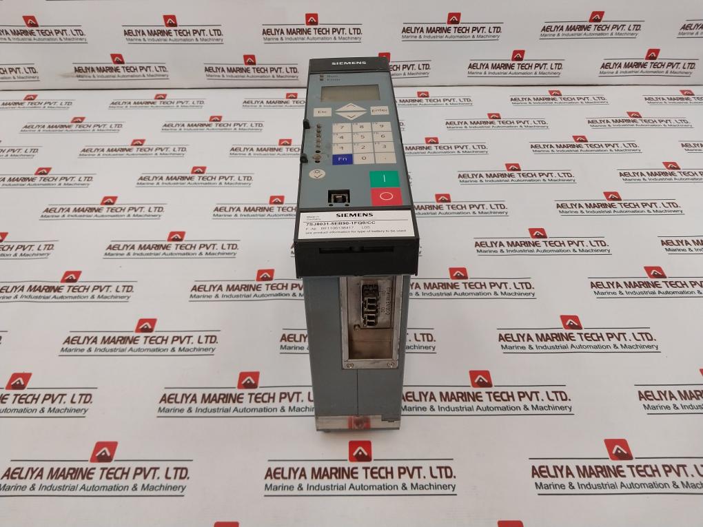 Siemens 7Sj8031-5Eb90-1Fq0/Cc Overcurrent Protection Relay 100V-125V