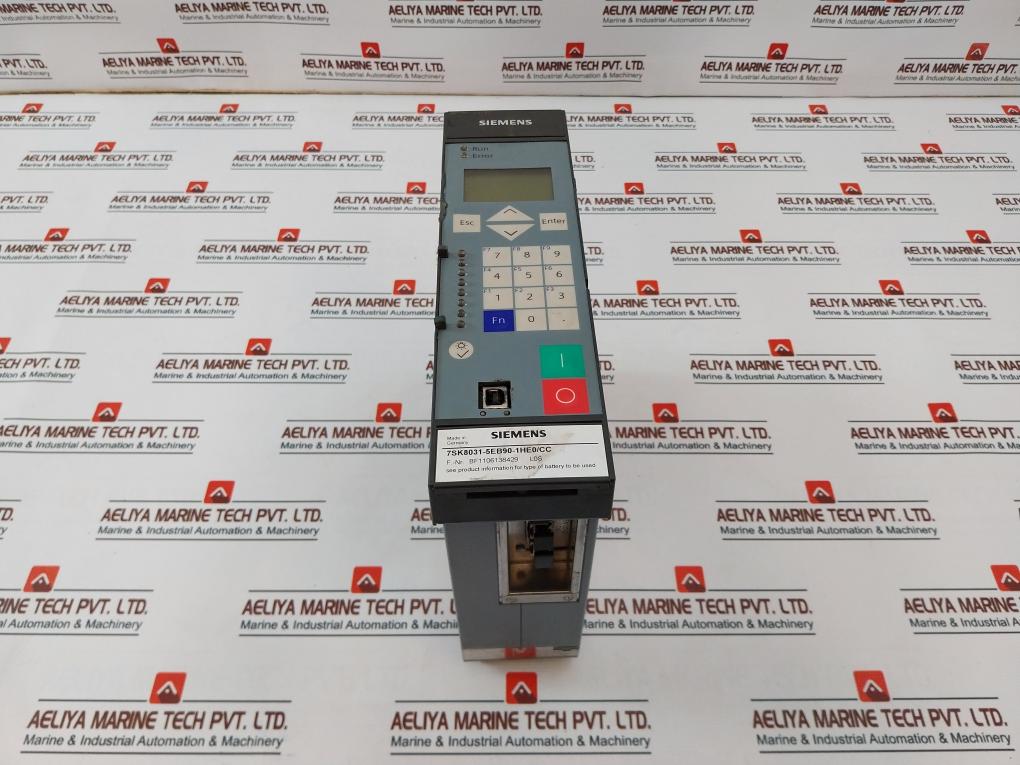 Siemens 7Sk8031-5Eb90-1He0/Cc Overcurrent Protection Relay 5A/240V 50 Hz/60Hz