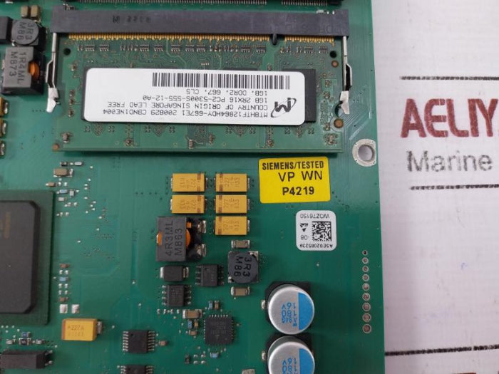 Siemens A5E00739402-4 Ss Motherboard 1Gb 2Rx16 Pc2-5300S-555-12-a0 , A5E02085239-08