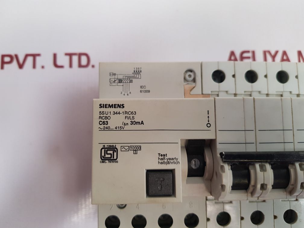 Siemens C63 Circuit Breaker 5Su1 344-1 Rc63