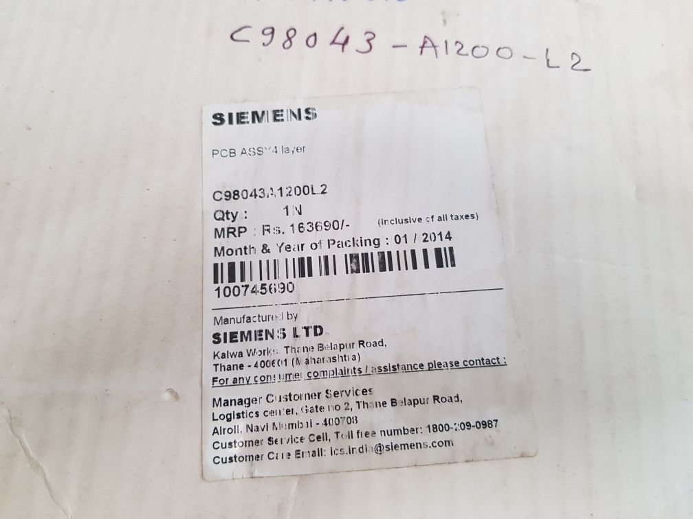 Siemens C98040-A1200-P31-01-86 Circuit Board PCB Assy 4 Layer