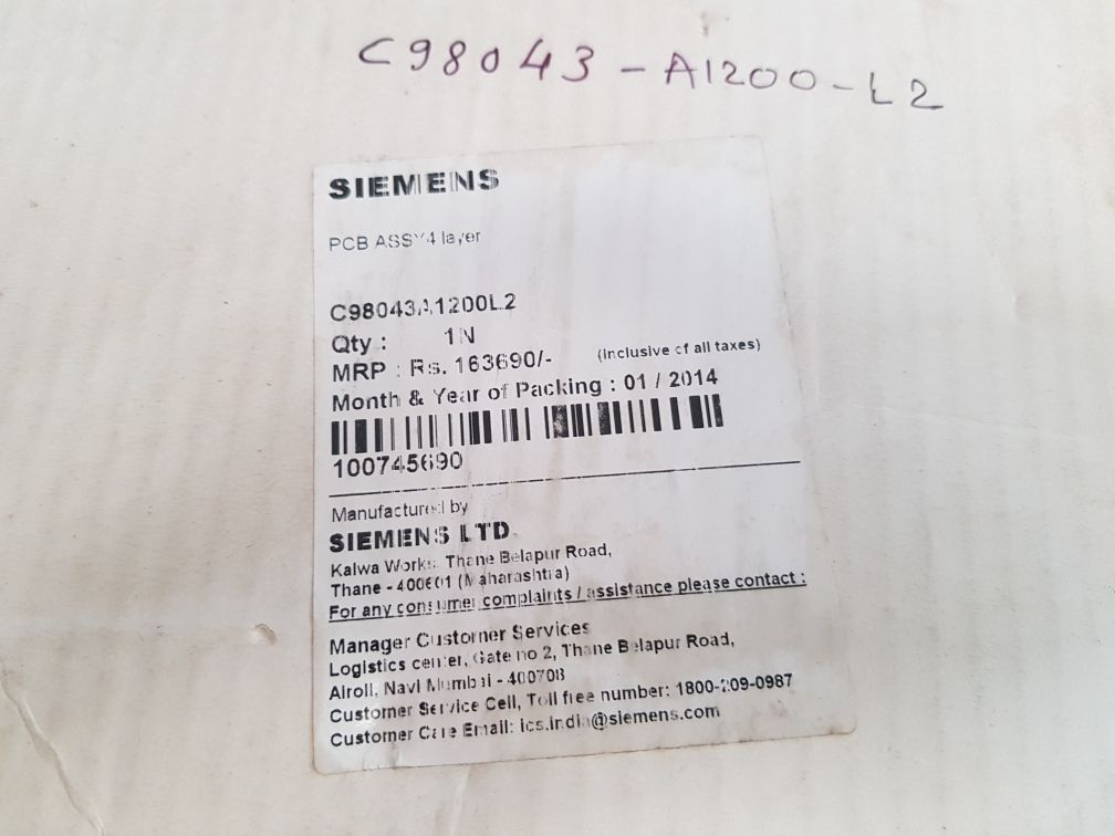 Siemens C98040-A1200-P31-01-86 Circuit Board PCB Assy 4 Layer