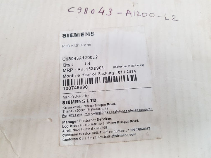 Siemens C98040-A1200-P31-01-86 Circuit Board PCB Assy 4 Layer