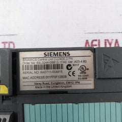 Siemens Cu240E-2 Pn Sinamics Control Unit 6Sl3244-0Bb12-1Fa0