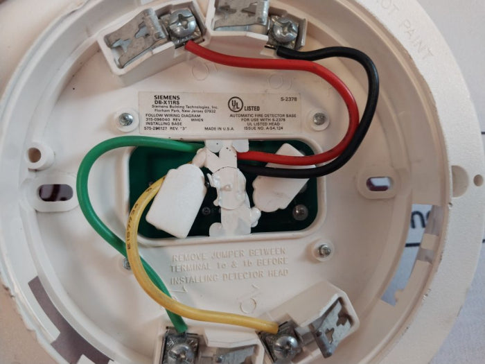 Siemens Db-x11Rs Automatic Fire Detector Base