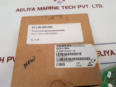 Siemens Dca1192A Circuit Unit+Input/Output Module