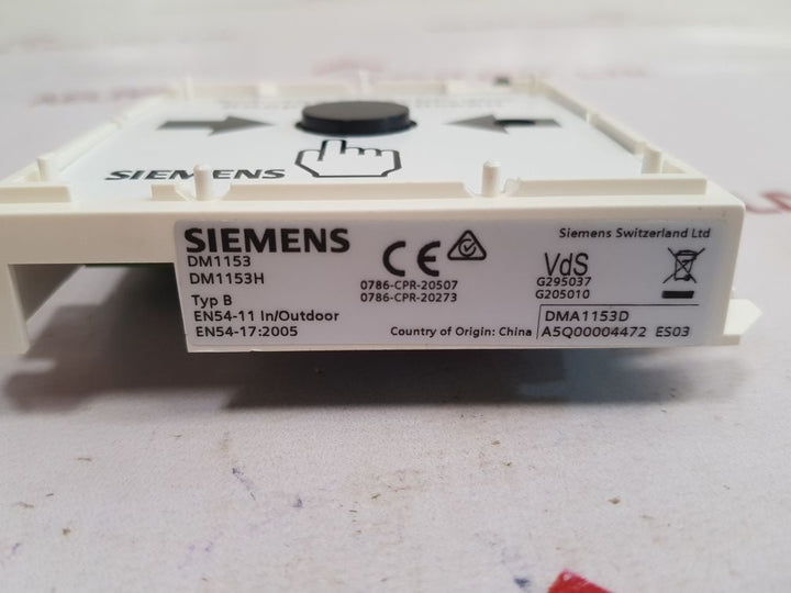 Siemens dma1192-aa manual call point dm1153