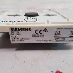 Siemens dma1192-aa manual call point dm1153
