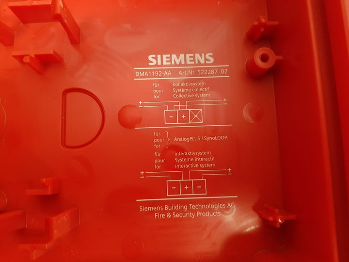 Siemens dma1192-aa manual call point dm1153