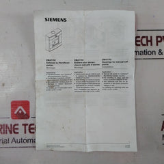 Siemens Dm1153H Manual Call Point Housing