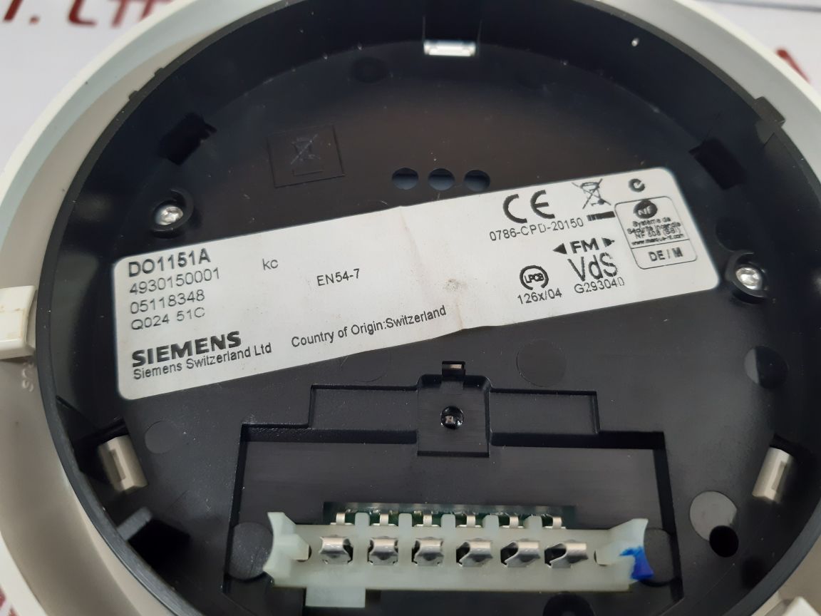 Siemens Do1151A Smoke Detector 493015 Kc