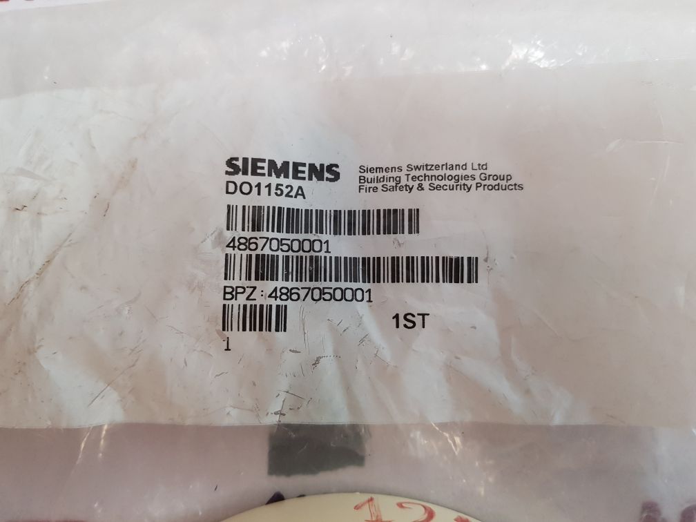 Siemens Cerberus Do1152A Optical Smoke Detector 486705Gc