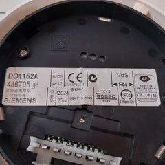 Siemens Do1152A Optical Smoke Detector 0786-cpd-20151, Gb4715-2005