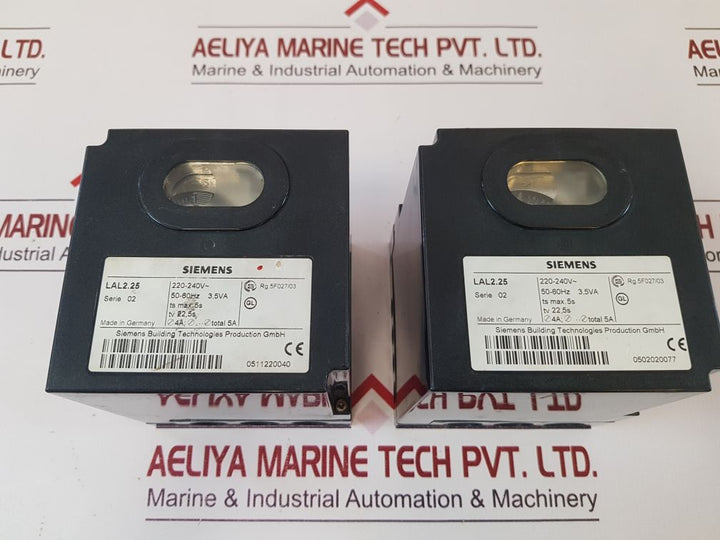 Siemens Lal2.25 Burner Program Controller Series:02 220-240V~ 50-60Hz 3,5Va