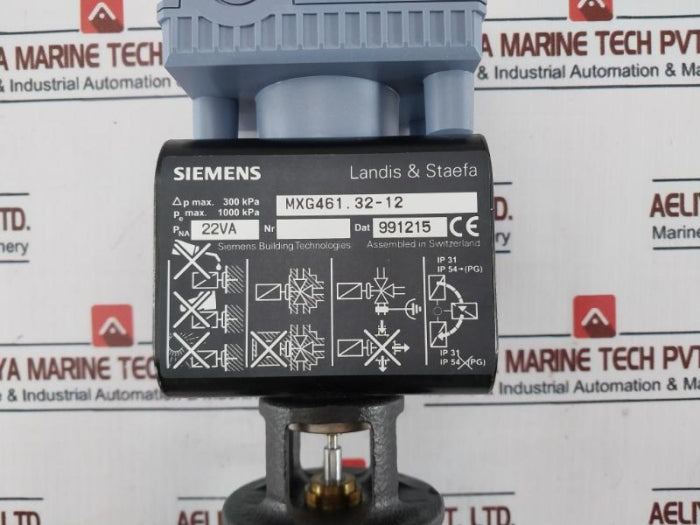 Siemens Mxg461.32-12 Modulating Control Valve W/ Magnetic Actuators, Ip54
