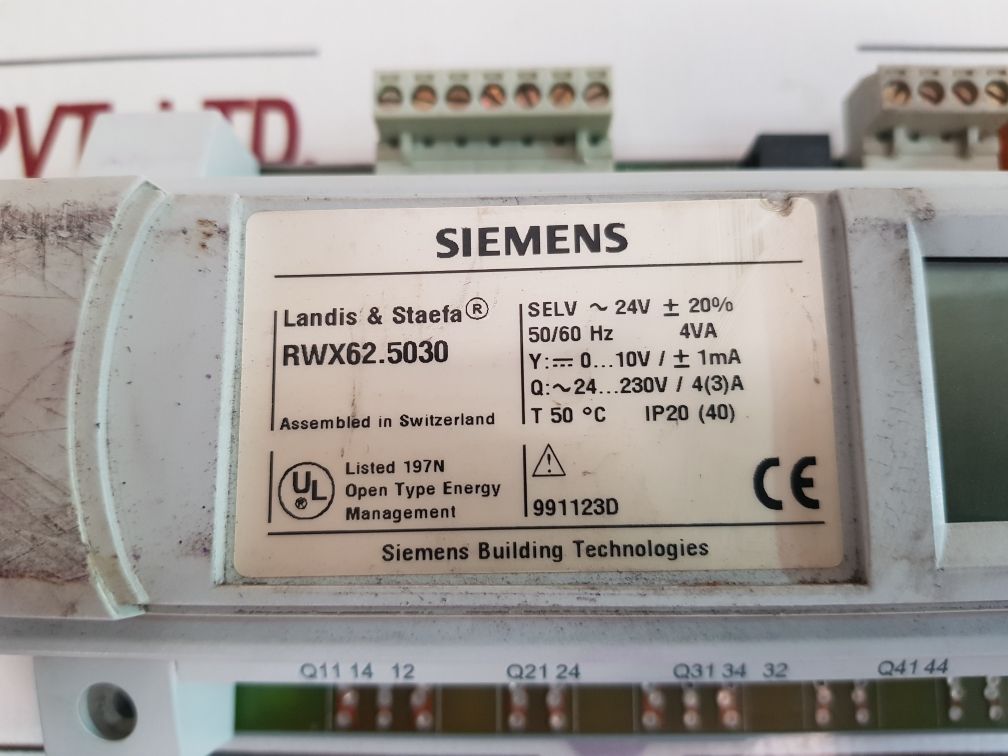 Siemens Landis & Staefa Rwx62.5030 Multi Function Controller