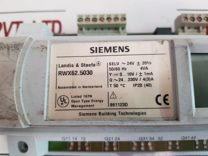 Siemens Landis & Staefa Rwx62.5030 Multi Function Controller