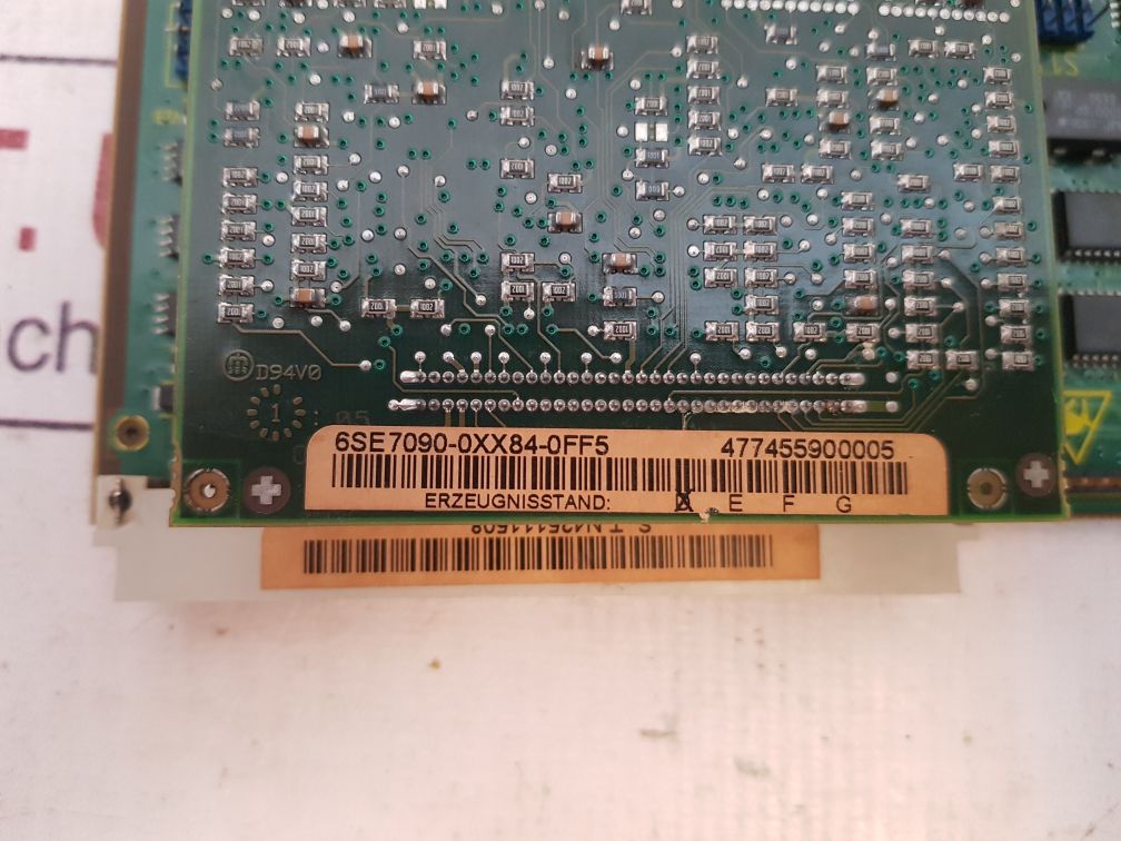 Siemens 6Se7090-0Xx84-0Ab0 Cuvc Motherboard 6Se7090-0Xx84-0Ff5