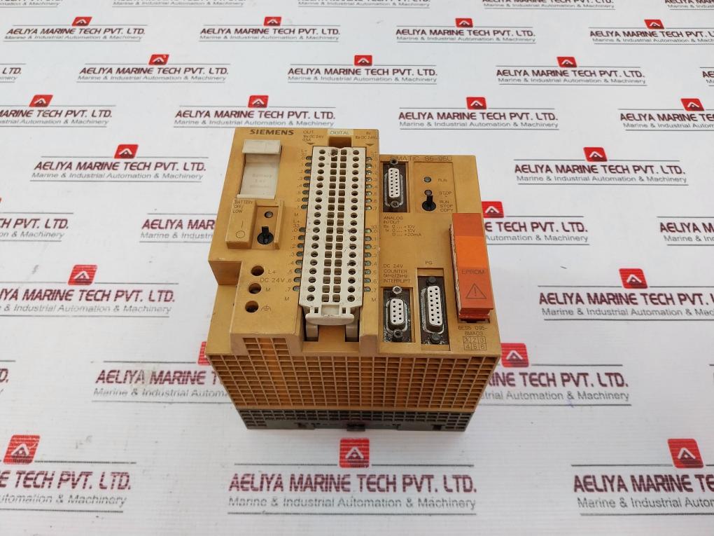 Siemens Simatic S5-95U 6Es5 095-8Ma03 Programmable Controller 24V Dc 1A