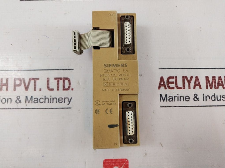 Siemens Simatic S5 6Es5 316-8Ma12 Interface Module