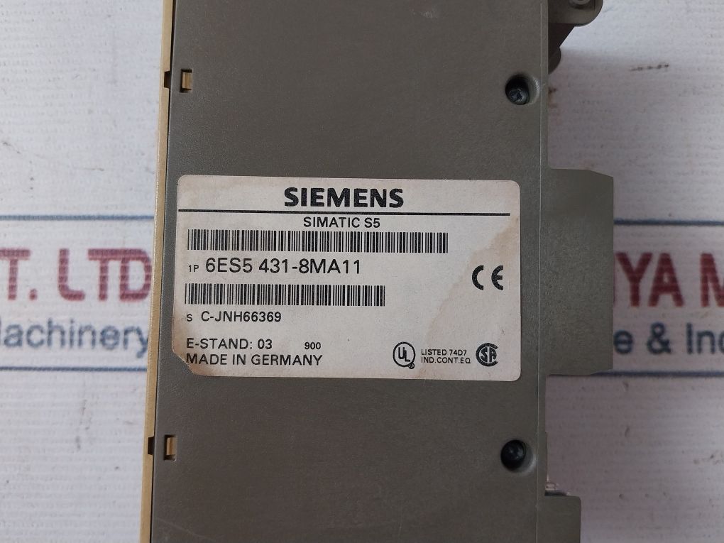 Siemens Simatic S5 6Es5 431-8Ma11 Digital Input Module 8X24V Dc E-stand: 03