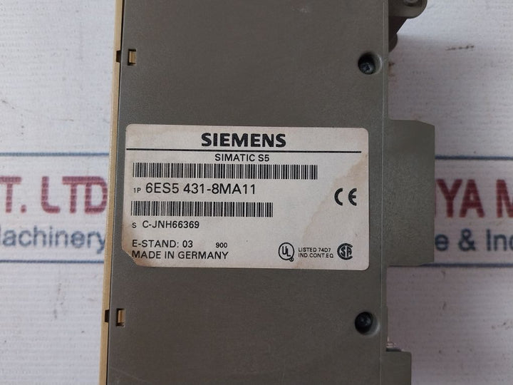 Siemens Simatic S5 6Es5 431-8Ma11 Digital Input Module 8X24V Dc E-stand: 03