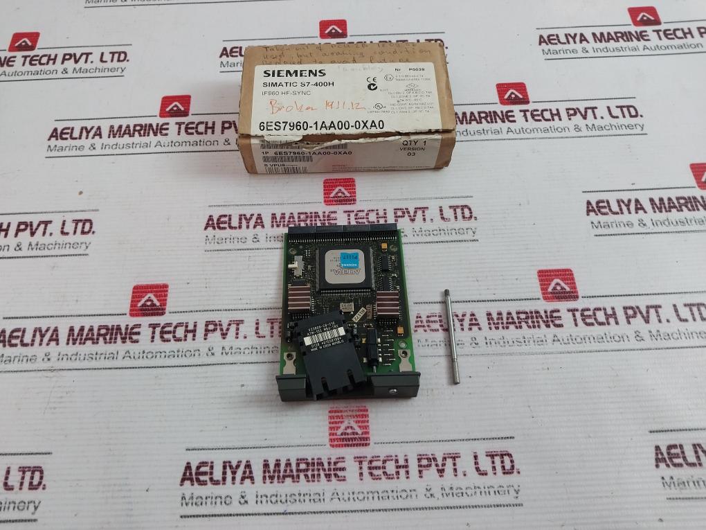 Siemens Simatic S7-400H 6Es7960-1Aa00-0Xa0 Plc Interface Module ...