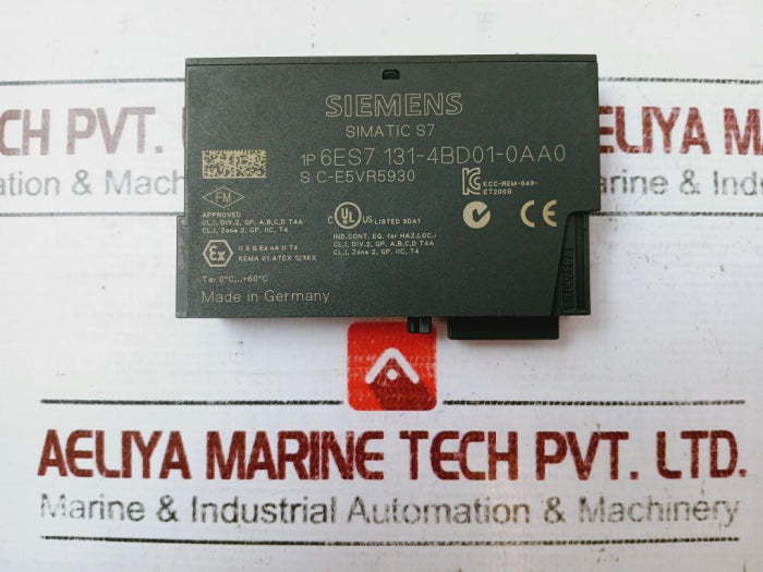 Siemens 6Es7 131-4Bd01-0Aa0 Simatic S7 Digital Electronic Module Dc24V