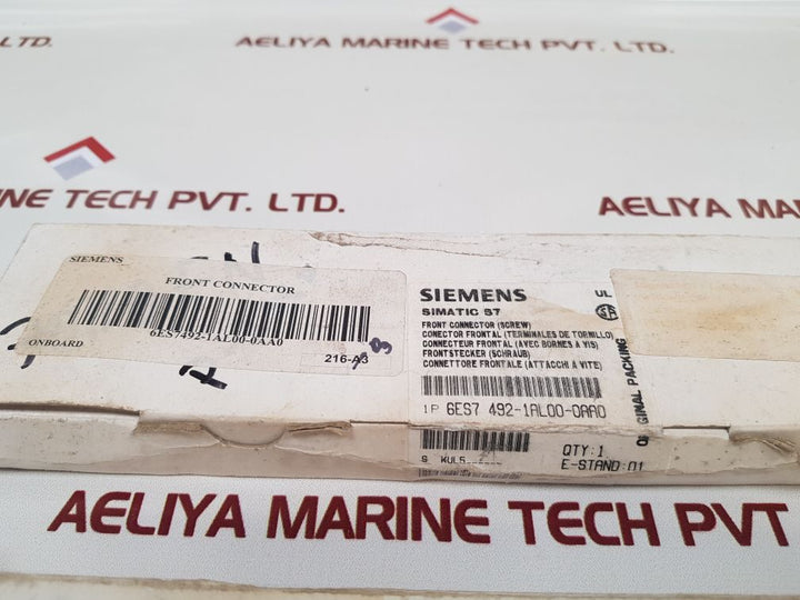 Siemens Simatic S7 6Es7 492-1Al00-0Aa0 Front Connector
