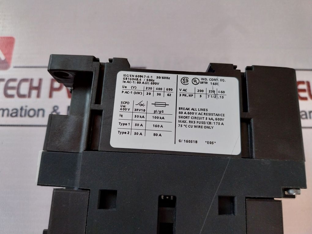 Siemens Sirius 3Rt1336-1Ap00 Contactor 230V 50Hz
