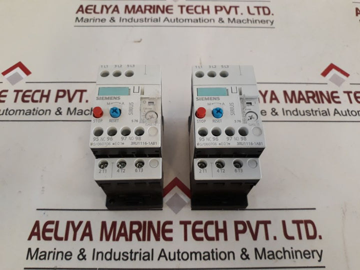 Siemens 3Ru1116-1Ab1 Overload Relay 690V