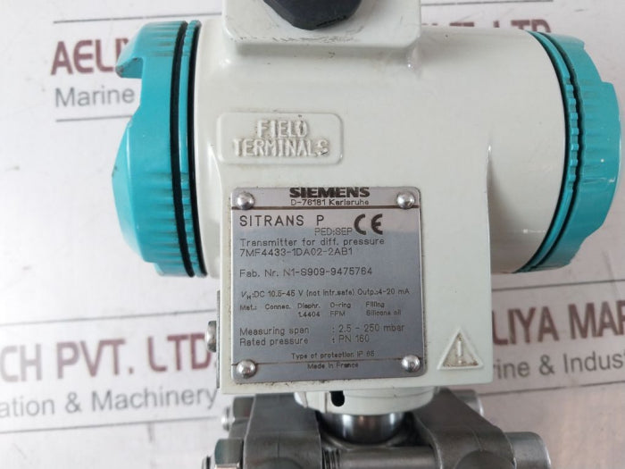 Siemens Sitrans P 7Mf4433-1Da02-2Ab1 Transmitter