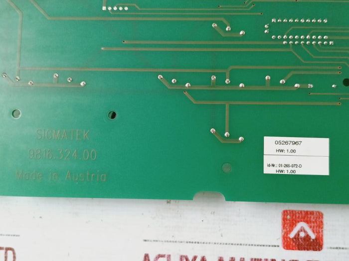 Sigmatex 9816.324.00 Operator Keyboard Printed Circuit Board Module