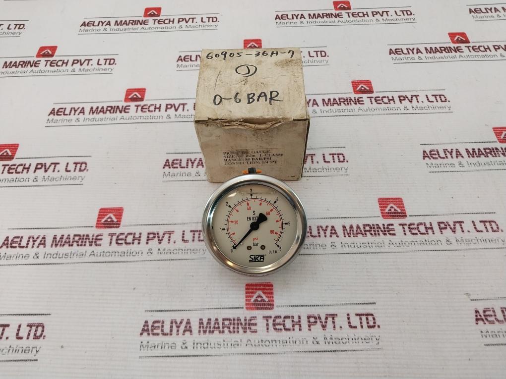 Sika En 837 Pressure Gauge 80 Bar/Psi