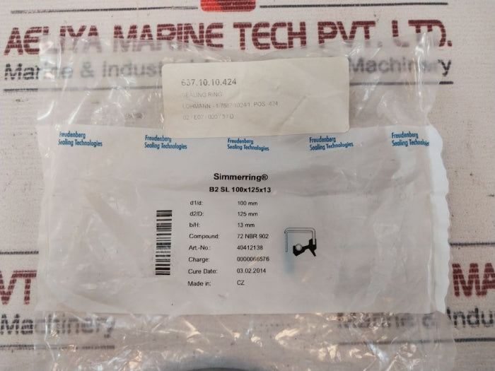 Simmerring B2 SL Sealing Ring 637.10.10.424