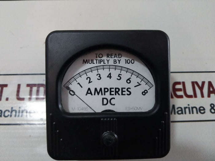 Simpson M-10485-5 Panel Meter 0-8 Dc Amperes