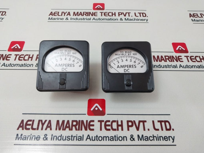 Simpson M-10485-5 Panel Meter 0-8 Dc Amperes