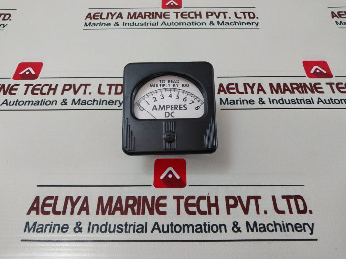 Simpson M-10485-5 Panel Meter 0-8 Dc Amperes