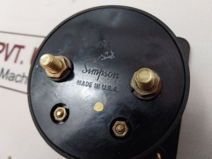 Simpson M-10485-5 Panel Meter 0-8 Dc Amperes
