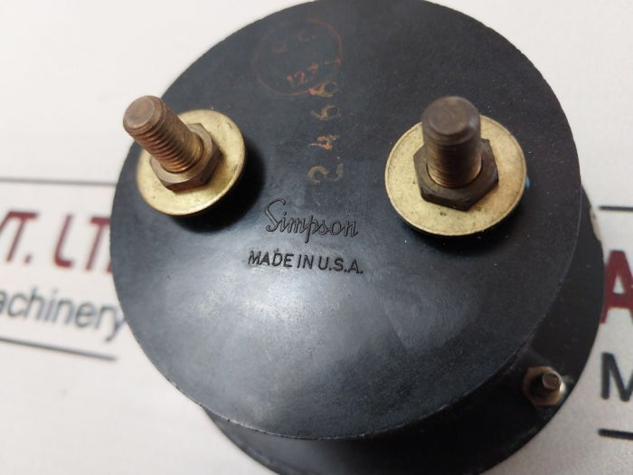 Simpson Sk525-626-5 Alternating Current Panel Meter 0-50 Amperes